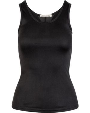 Heirlome Teddi Silk Tank Top - Black