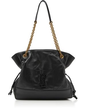 Saint Laurent Jamie Small Leather Shopping Bag - Black