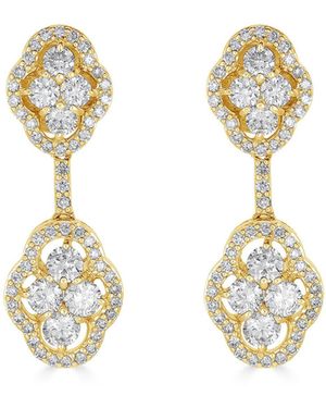 Piranesi Two Tier Maison Earrings - White