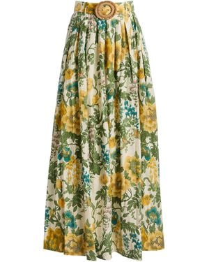 Cara Cara Greenfield Ruffled Maxi Skirt - Yellow