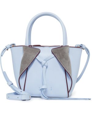 Gabriela Hearst Mini Marija Bag With Piping - Blue