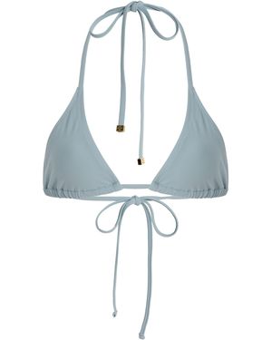 ÉTERNE Isla Triangle Bikini Top - Blue