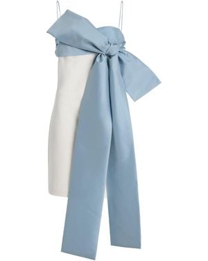 BERNADETTE Exclusive Riviera Bart Crepe Mini Dress - Blue