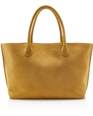 LIE STUDIO The Grace Suede Tote - Yellow