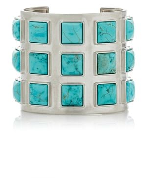 Julietta Exclusive Sabine Rhodium-Plated Magnesite Cuff - Blue