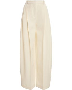 Jacquemus The Ovalo Cotton Trousers - White