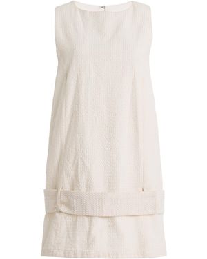 Marlies Grace Diana Embroidered Cotton Mini Dress - Natural