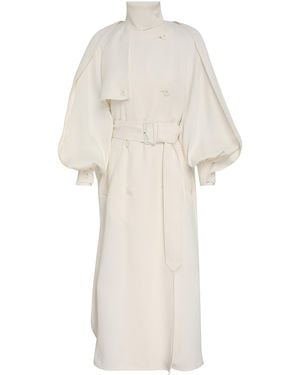 Zimmermann Luna Belted Twill Trench Coat - White