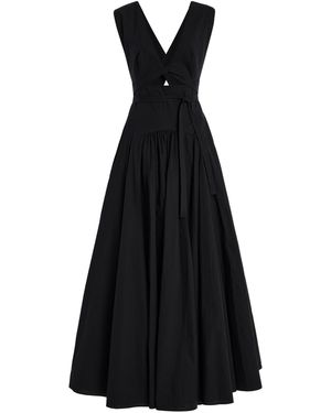 Another Tomorrow Exclusive Cutout Circle Dress - Black