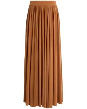 Zimmermann Gathered Crepe Maxi Skirt - Brown