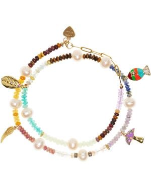 Joie Exclusive La Isla Neon Wrap Anklet/choker - Metallic