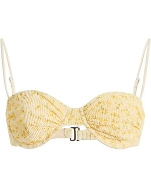 ELCE Magnolia Floral Bikini Bra Cup - Yellow
