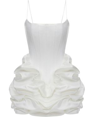 BALYKINA Lucky Corset Mini Dress - White