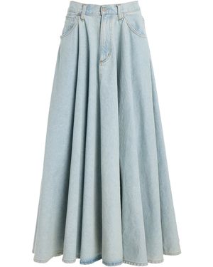 Agolde Otto Denim Maxi Skirt - Blue