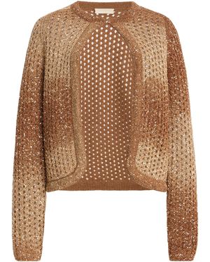 Ulla Johnson Gemma Sequined Knit Cardigan - Brown