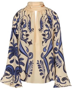Johanna Ortiz Ritmo Sol Silk Top - White