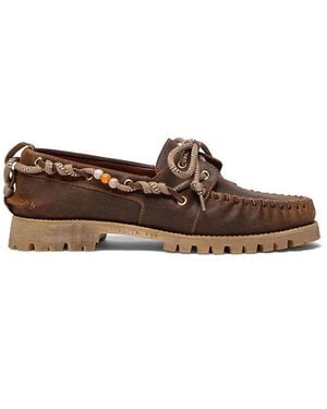 Golden Goose Cruise Leather Loafers - Brown