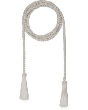 Le Sundial Tassel Belt - White