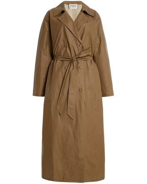 Twp Back And Forth Cotton Trench Coat - Natural