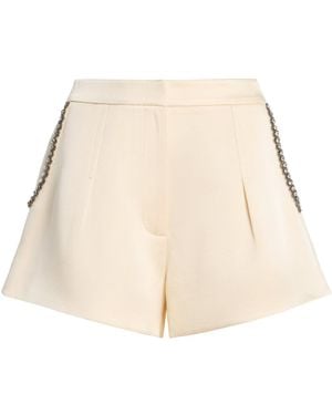 Alexis Circe Embellished Crepe Shorts - Natural
