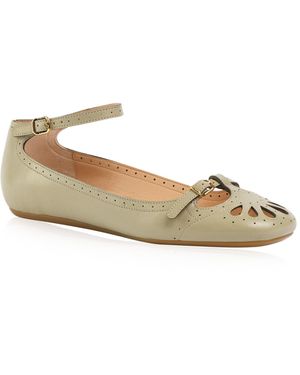 Chloé Misty Leather Ballet Flats - Natural