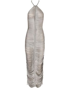 Francesca Miranda Solar Aqua Handmade Dress - White