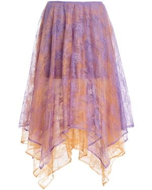 Third Form Reflect Handkerchief Lace Skirt - Pink