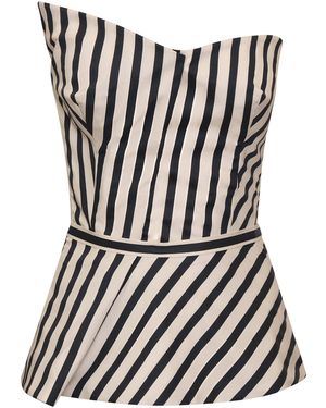 ANDRES OTALORA Me Habitas Asymmetric Cotton Poplin Top - Black