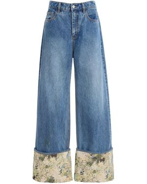 ALÉMAIS Marcel Rigid Mid-Rise Wide-Leg Jeans - Blue