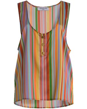 Franchise Exclusive La Isla Poppy Silk Satin Tank Top - Multicolour