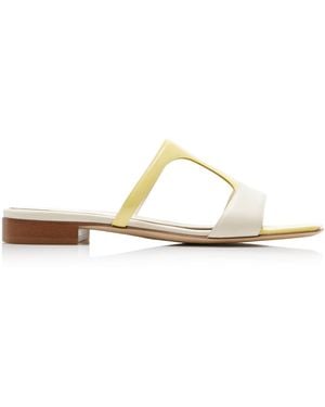 IZIE Exclusive La Isla Harley Leather Sandals - White