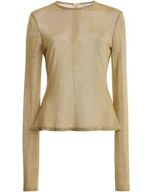 Mel Usine Sophie Chainmail-Knit Long-Sleeve Shirt - Natural