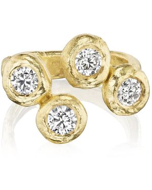 Rene Barnes Classic Diamond Ring - Metallic