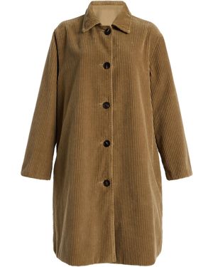 The Row Etoli Cotton Corduroy Coat - Natural