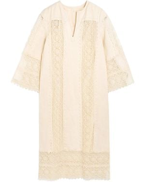 By Malene Birger Delane Embroidered Cotton Midi Dress - White