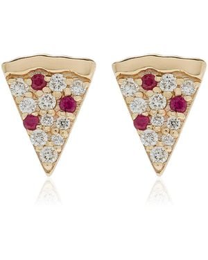 Sydney Evan 14K Diamond Earrings - Metallic