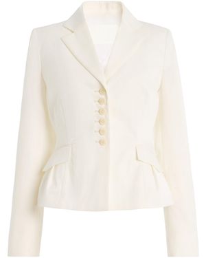 RÙADH The Blair Wool-Silk Jacket - White