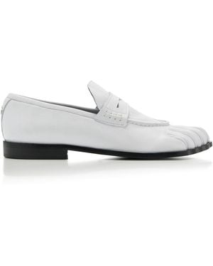 Coperni Five-Toe Leather Loafers - White