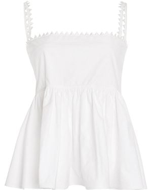 Jacquemus The Traversin Cotton Top - White