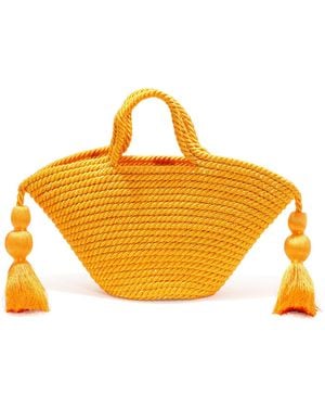 Carolina Herrera Lupe Mini Rope Tote - Orange