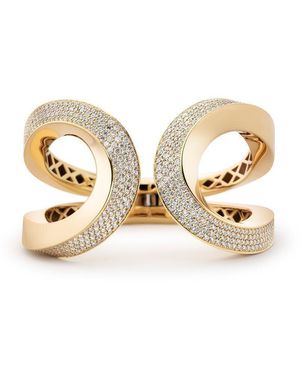 Engelbert 1920 Aurea Omnia Cuff; Pavé Diamonds And 18K - Metallic