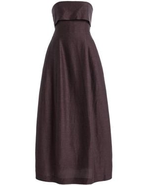 Bondi Born Bormio Bandeau Maxi Dress - Purple