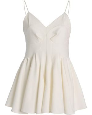 Ashlyn Remi Puzzle Twill Top - White