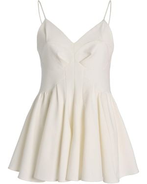 Ashlyn Remi Puzzle Twill Top - White