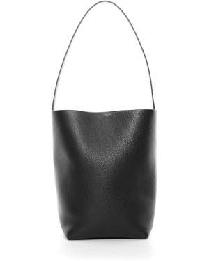 The Row Small N/S Park Leather Tote Bag - White