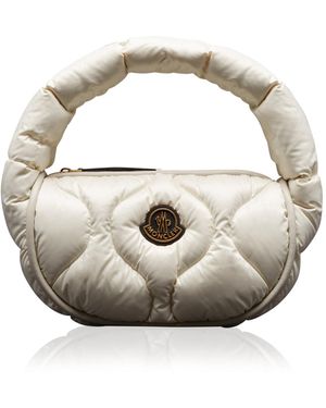 Moncler Delilah Quilted Nylon Hobobag - White