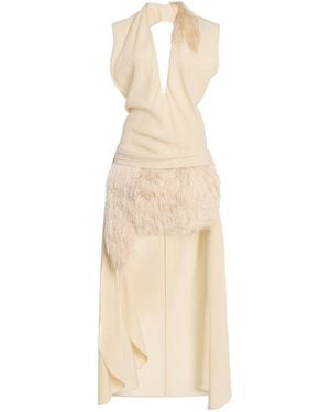 DIOTIMA Marinaia Fringed Midi Dress - Natural