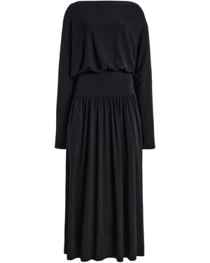 TOTEME Boatneck Jersey Dress - Black