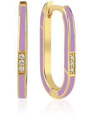 Charms Company Bonbon Enamelled 14K Diamond Single Earring - White