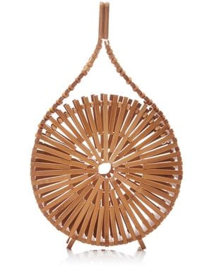 Cult Gaia Mini Zaha Bamboo Bag - Brown